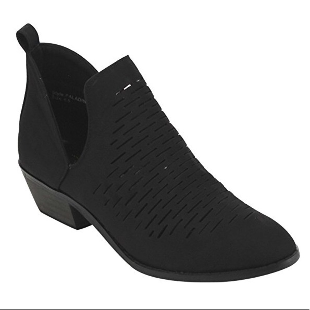 Yoki brand black booties